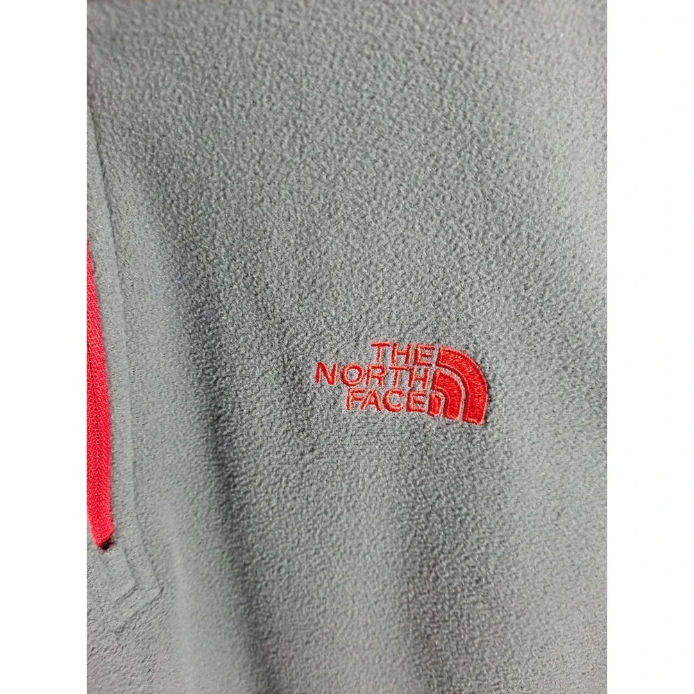 The North Face Fleece Pullover 1/4‎ Zip Lightweight Gray Mens L